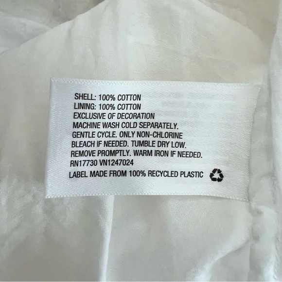 🎀 LoveShackFancy for Target Phoebe White Button-Up Dress - Picture 12 of 16